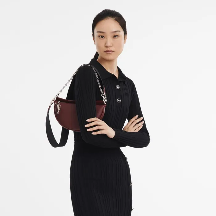 Women Smile S Crossbody Bag Plum Longchamp Shoulder Bags