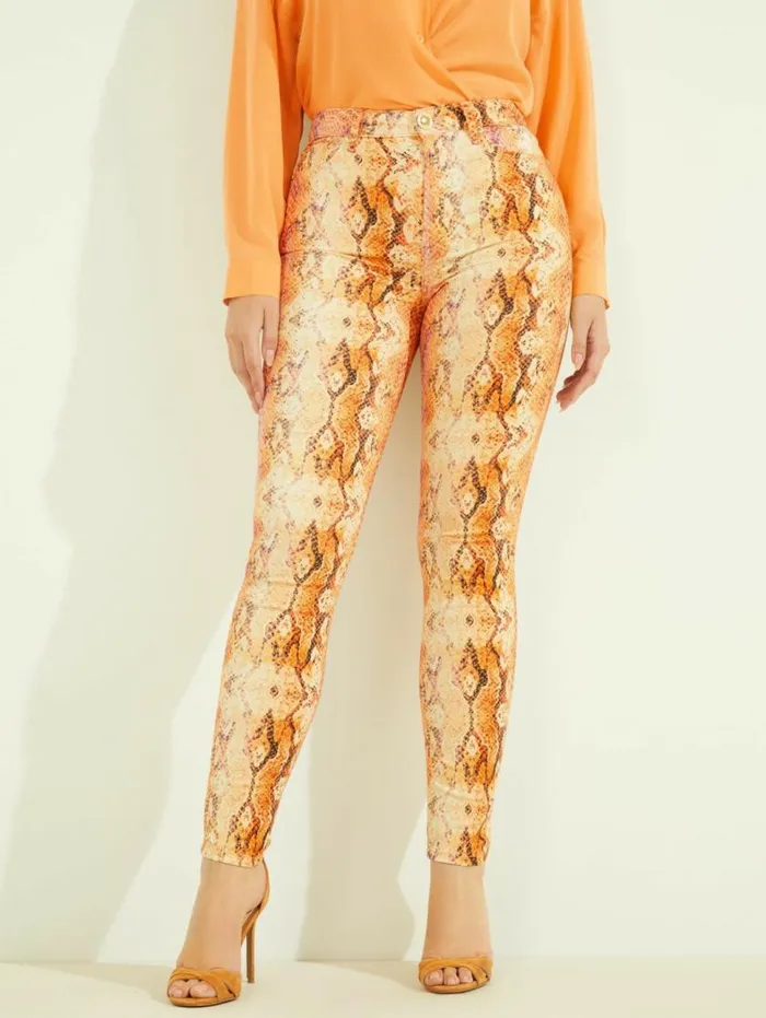 Women Snakeskin Stiletto No 97 Skinny Jean Sonora Skin Marciano Bottoms