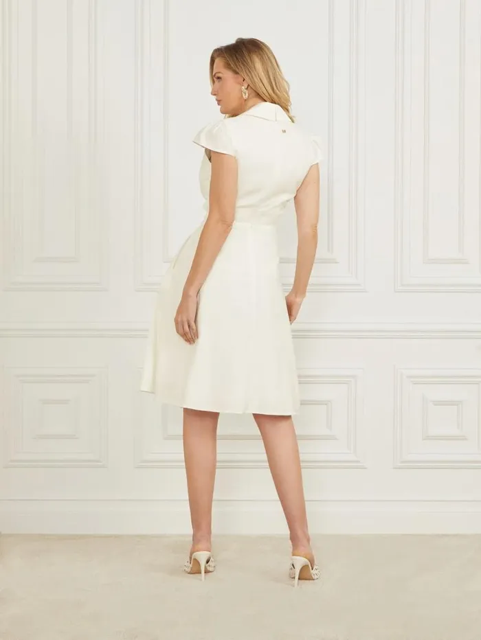Women Sonia Midi Dress Pale Pearl Multi Marciano Dresses Women Sonia Midi Dress Pale Pearl Multi Marciano Dresses