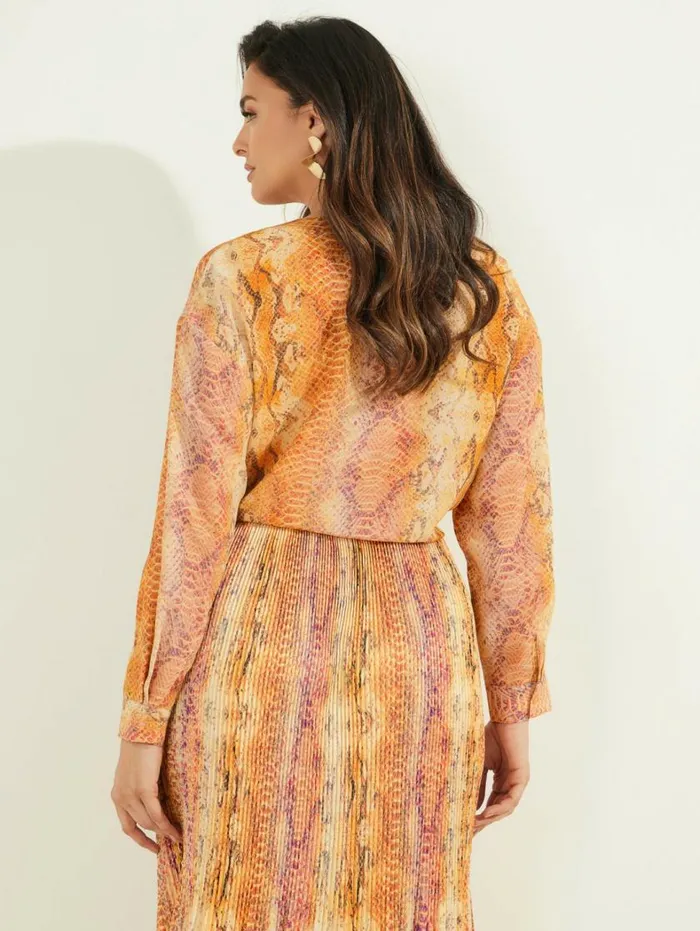 Women Sonora Silk TieFront Blouse Sonora Skin Marciano Tops And Sweaters Women Sonora Silk TieFront Blouse Sonora Skin Marciano Tops And Sweaters
