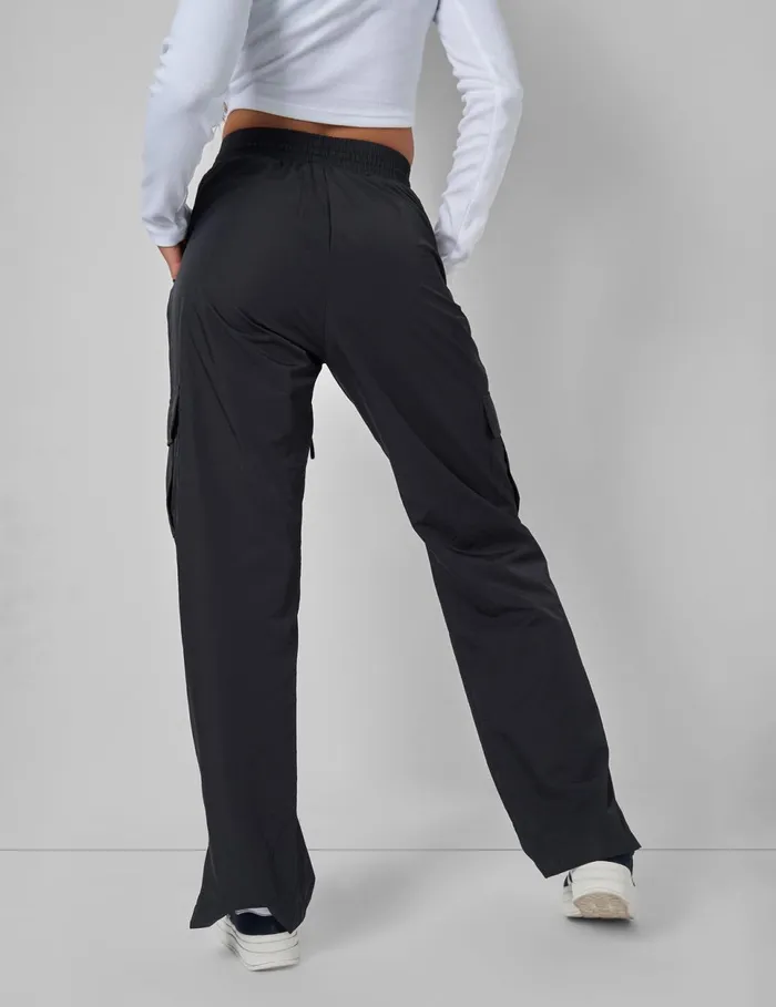 Women Split Hem Cargo Trousers Black Kaiia Black Public Desire Trousers