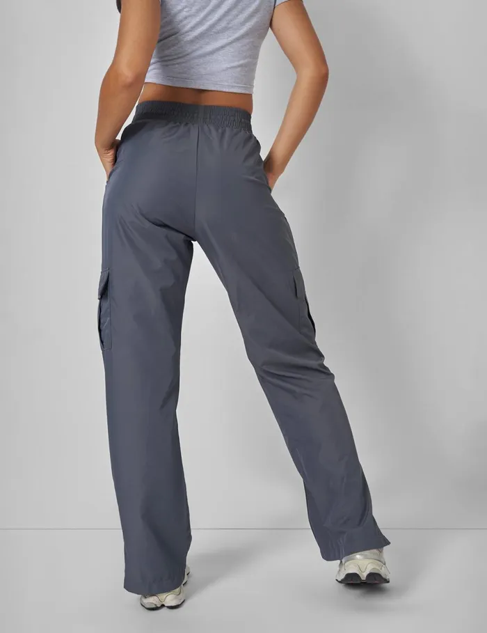 Women Split Hem Cargo Trousers Grey Kaiia Grey Public Desire Trousers