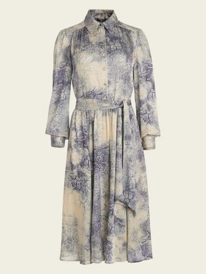 Women Spring Snakeskin Satin Dress Spring Skin Print Marciano Dresses Women Spring Snakeskin Satin Dress Spring Skin Print Marciano Dresses