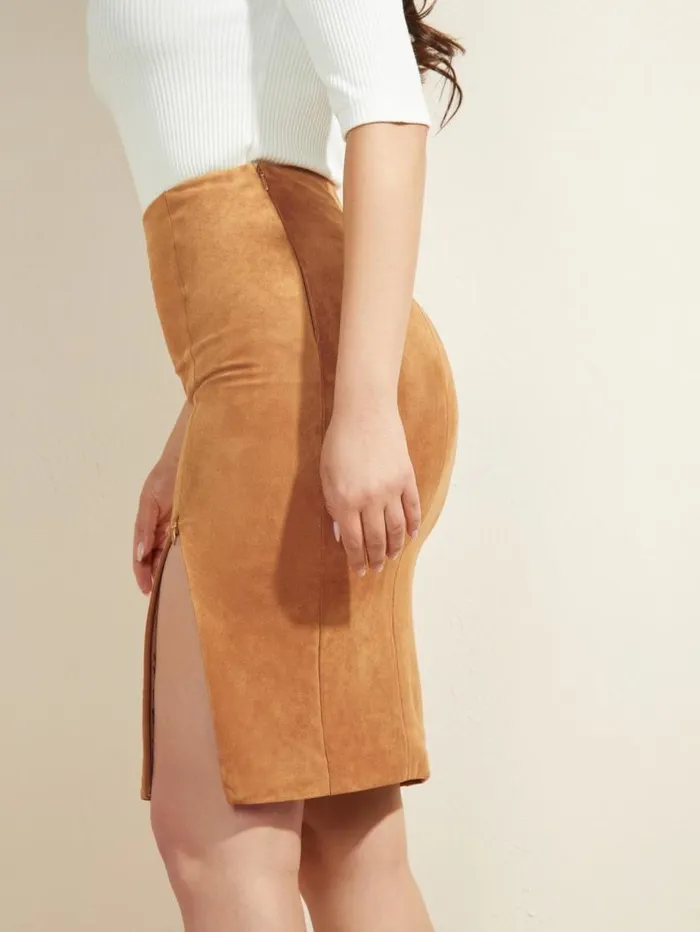 Women Stealth FauxSuede Skirt Blonde Ambition Multi Marciano Bottoms Women Stealth FauxSuede Skirt Blonde Ambition Multi Marciano Bottoms