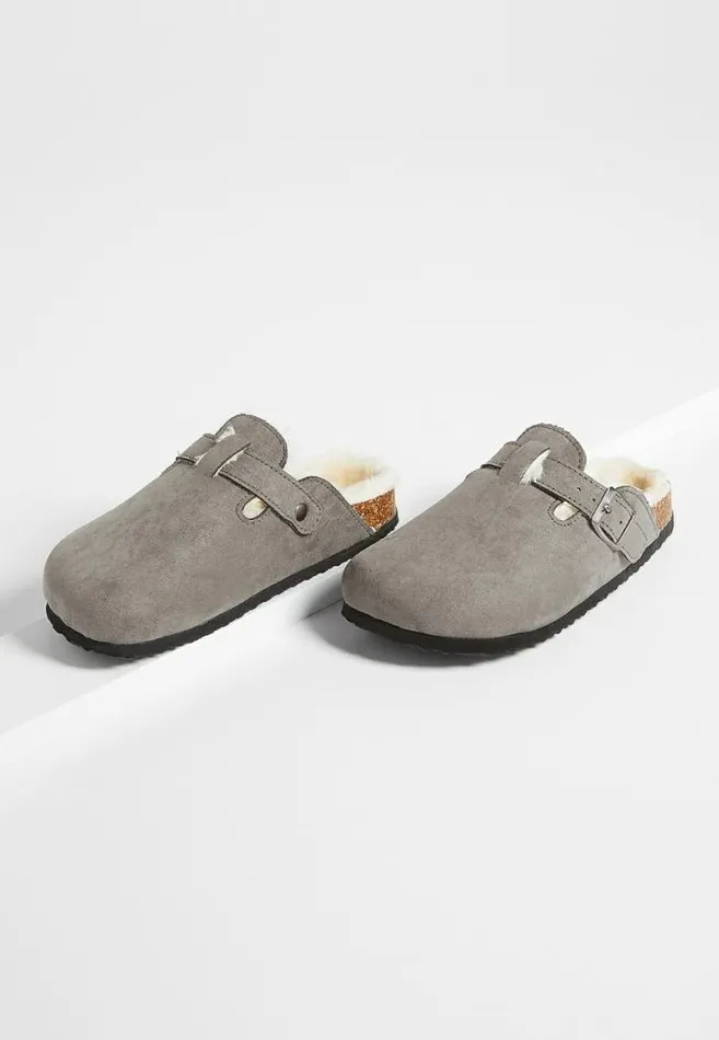 Women Stella Faux Fur Slipper Clog Maurices Flats and Sneakers