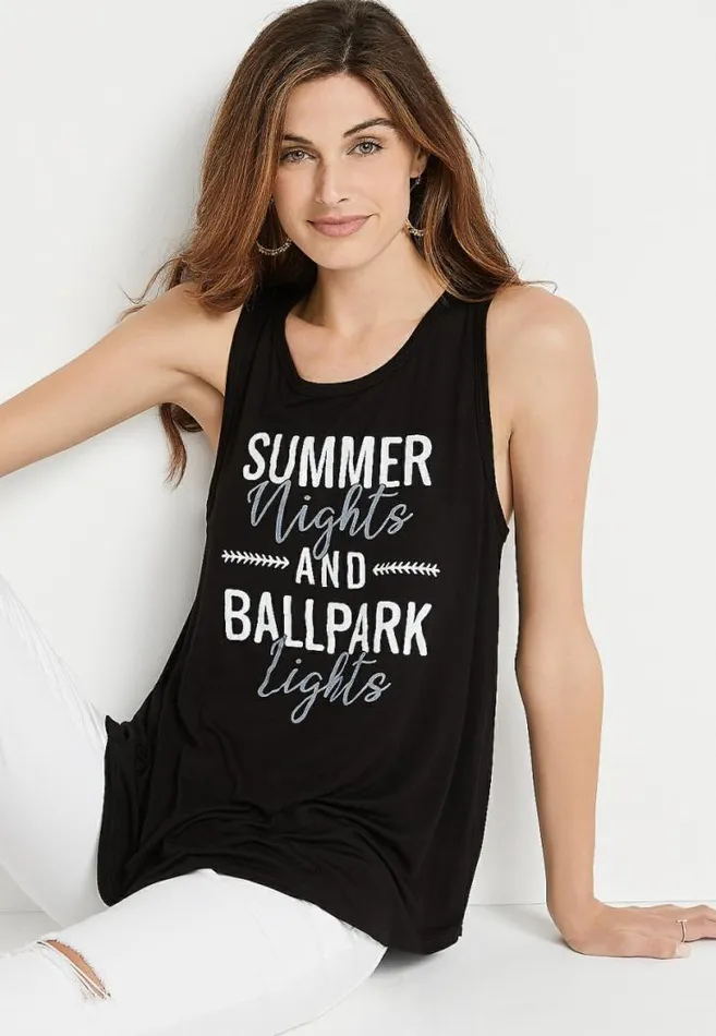 Women Summer Nights Graphic Tank Top Maurices Tops