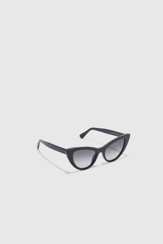 Women Sunglasses Ermanno Scervino Cateye Model LGR Sunglasses Black Ermanno Scervino Black