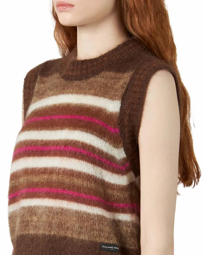 Women Sweater 8211 Chestnut Paris Philippe Model Paris Knitwear And Sweatshirts