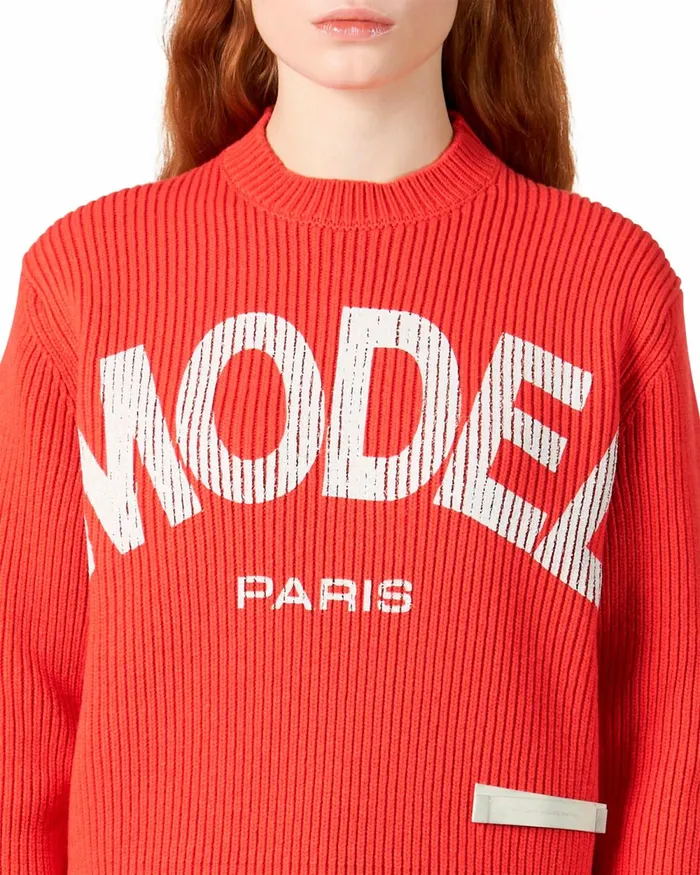 Women Sweater 8211 Coral Paris Philippe Model Paris Knitwear And Sweatshirts