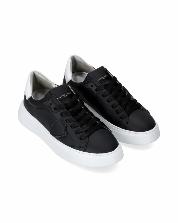Women Temple Sneakers BlackWhite Shoes Paris Philippe Model Paris Casual