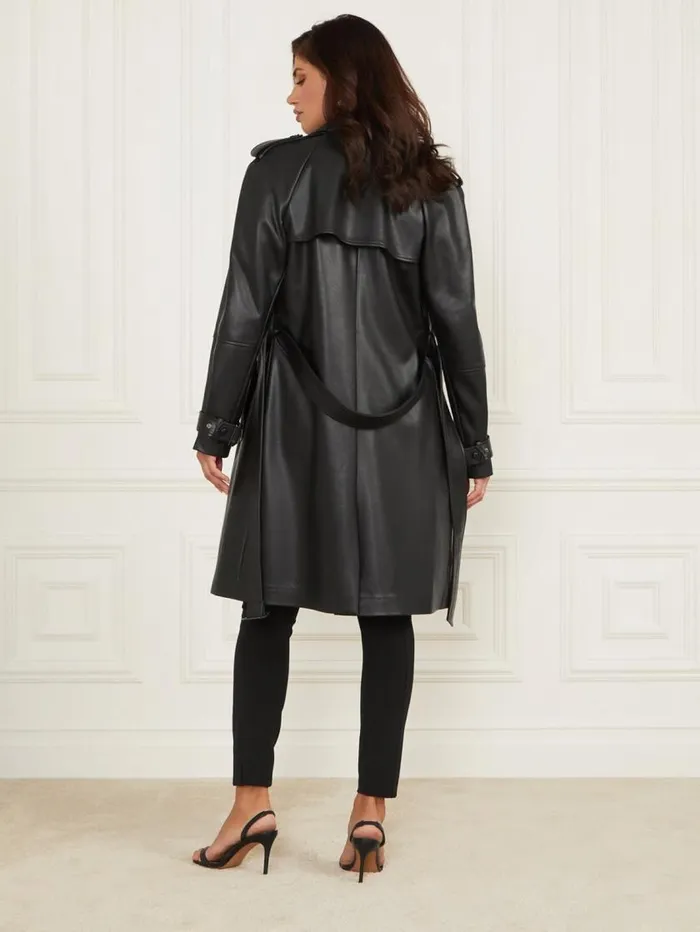 Women Thorne Trench Coat Black Marciano Jackets Women Thorne Trench Coat Black Marciano Jackets