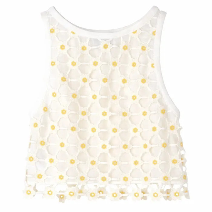 Women Top White Longchamp Tops and Blouses