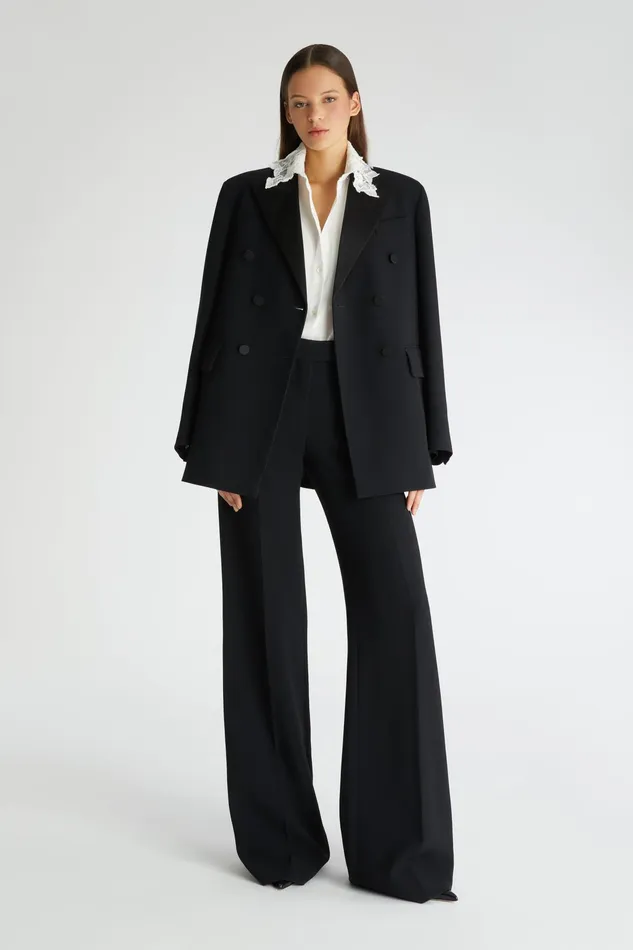 Women Tops and Shirts Ermanno Scervino Designer Women039s White Silk Shirt With Collar 8211 Ermanno Scervino White