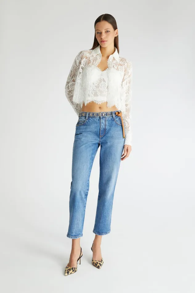Women Tops and Shirts Ermanno Scervino Lace White Bustier Top Strapless 8211 Ermanno Scervino White