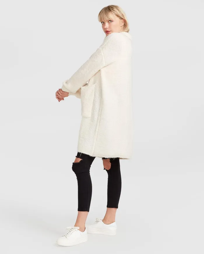 Women Tops Belle and Bloom Days Go By Sustainable Blazer Cardigan 8211 Cream