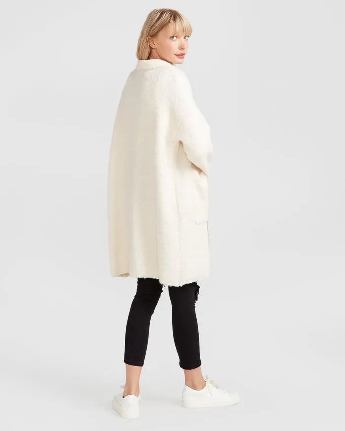 Women Tops Belle and Bloom Days Go By Sustainable Blazer Cardigan 8211 Cream