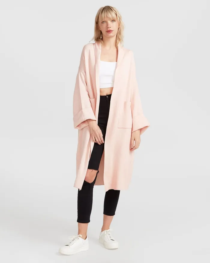 Women Tops Belle and Bloom Hold The Line Coatigan 8211 Pale Pink