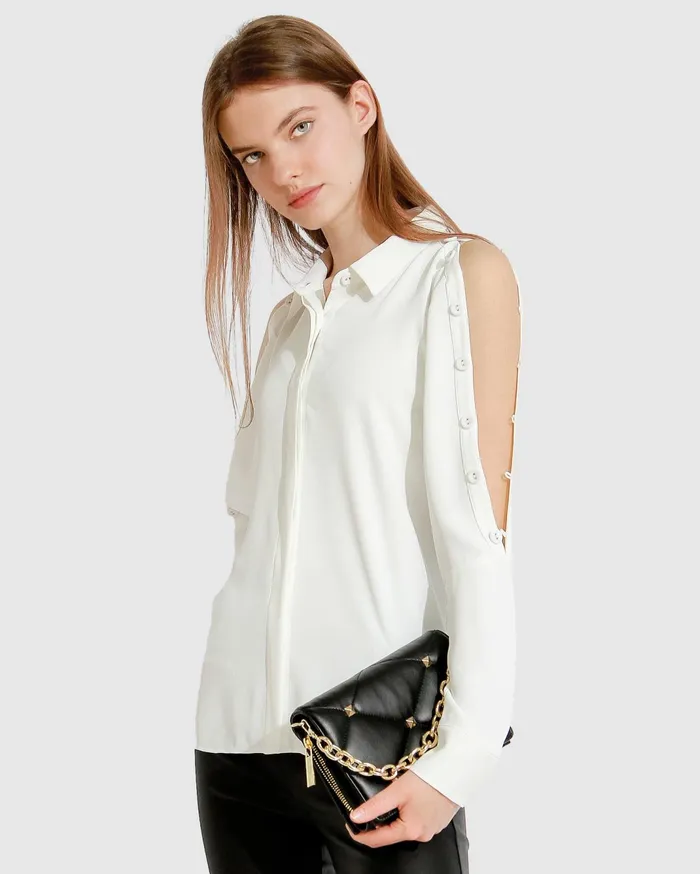 Women Tops Belle and Bloom Made With Love Shirt 8211 OffWhite