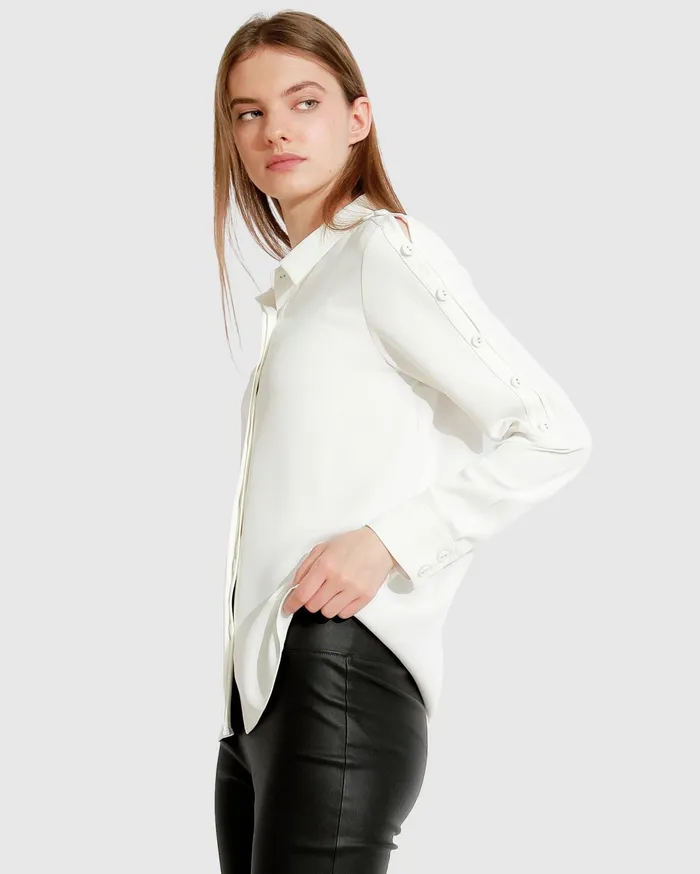 Women Tops Belle and Bloom Made With Love Shirt 8211 OffWhite