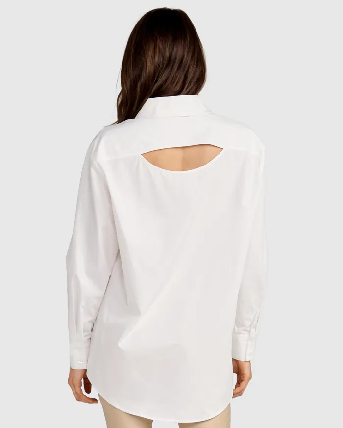 Women Tops Belle and Bloom My Girl Oversized Shirt 8211 White