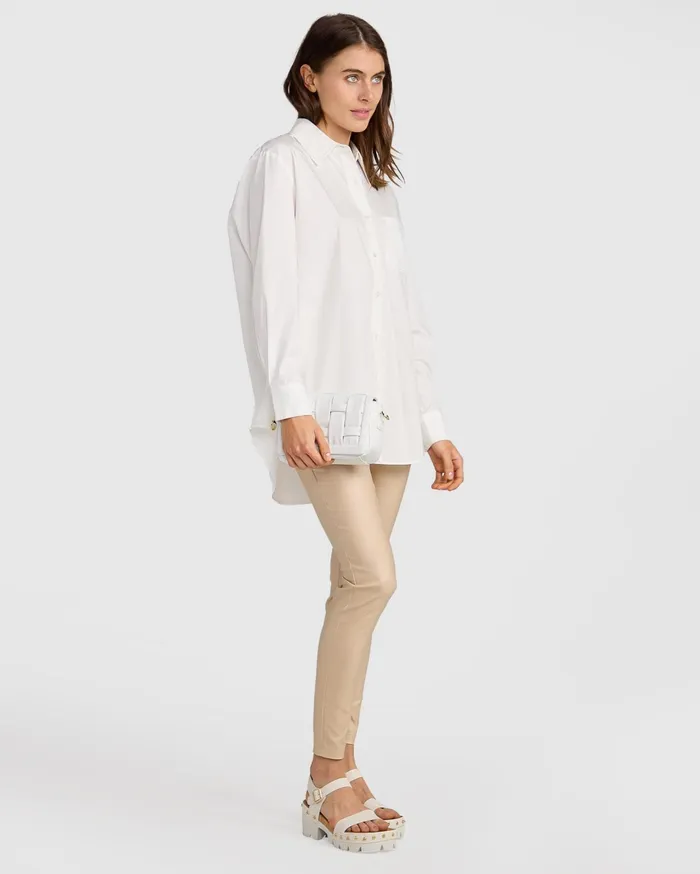 Women Tops Belle and Bloom My Girl Oversized Shirt 8211 White