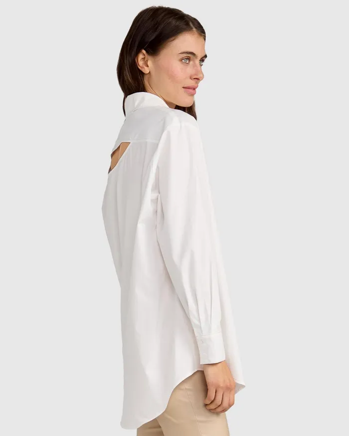 Women Tops Belle and Bloom My Girl Oversized Shirt 8211 White