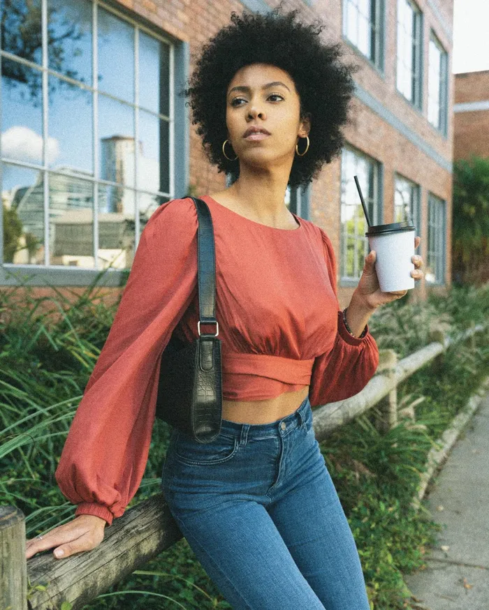 Women Tops Belle and Bloom No Way Home Cropped Top 8211 Terracotta FINAL SALE