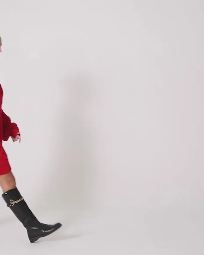 Women Tops Belle and Bloom Still The One Chunky Oversize Knit 8211 Red