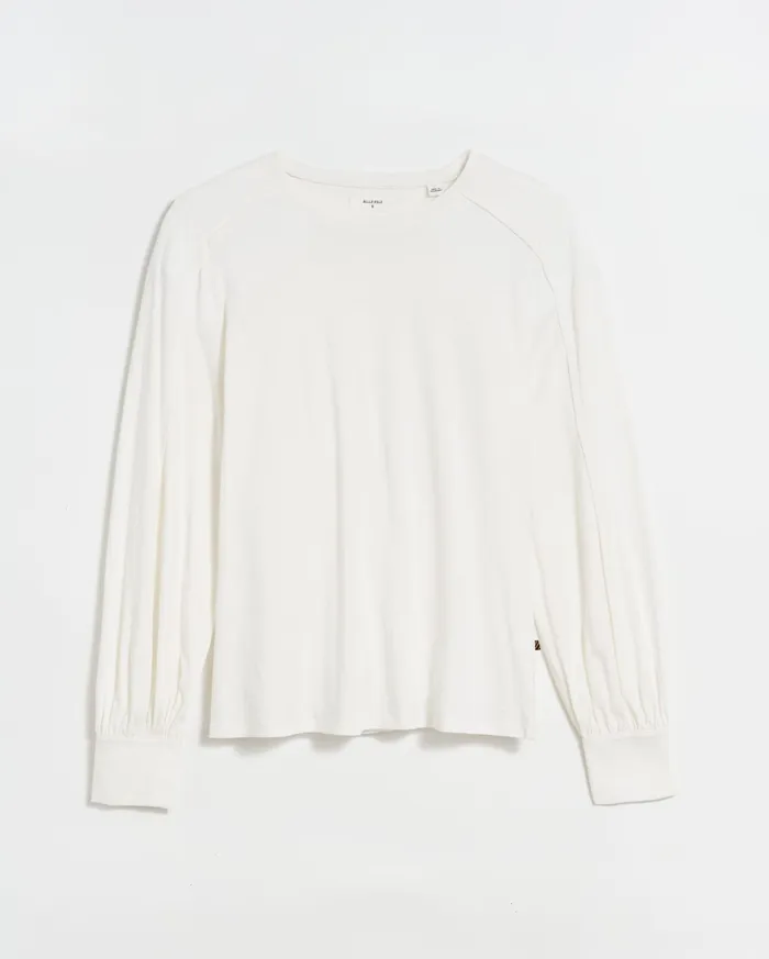 Women Tops Billy Reid Pleat Sleeve Knit Ivory