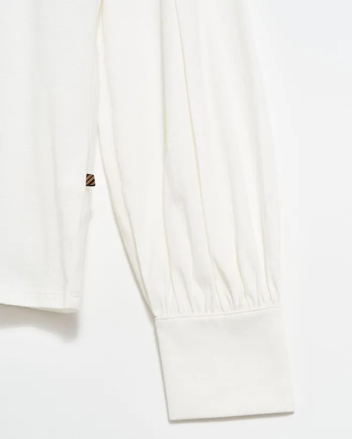 Women Tops Billy Reid Pleat Sleeve Knit Ivory