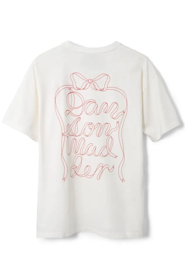 Women Tops Damson Madder Bow Logo Short Sleeve Tee