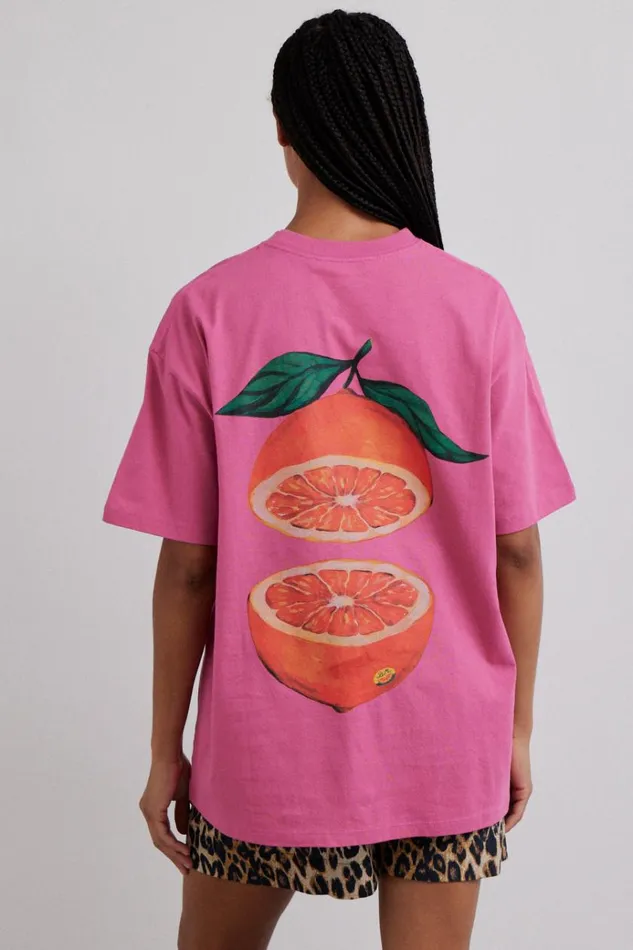 Women Tops Damson Madder Grapefruit Tee