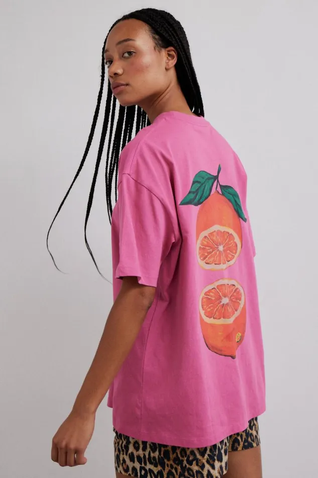 Women Tops Damson Madder Grapefruit Tee
