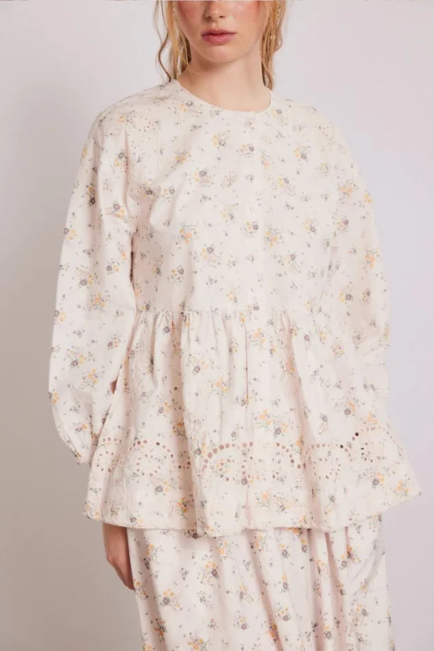 Women Tops Damson Madder Gretchen Blouse 8211 Vintage Ditsy