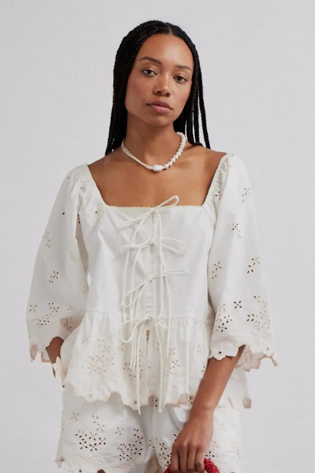 Women Tops Damson Madder Lana Blouse 8211 Broderie
