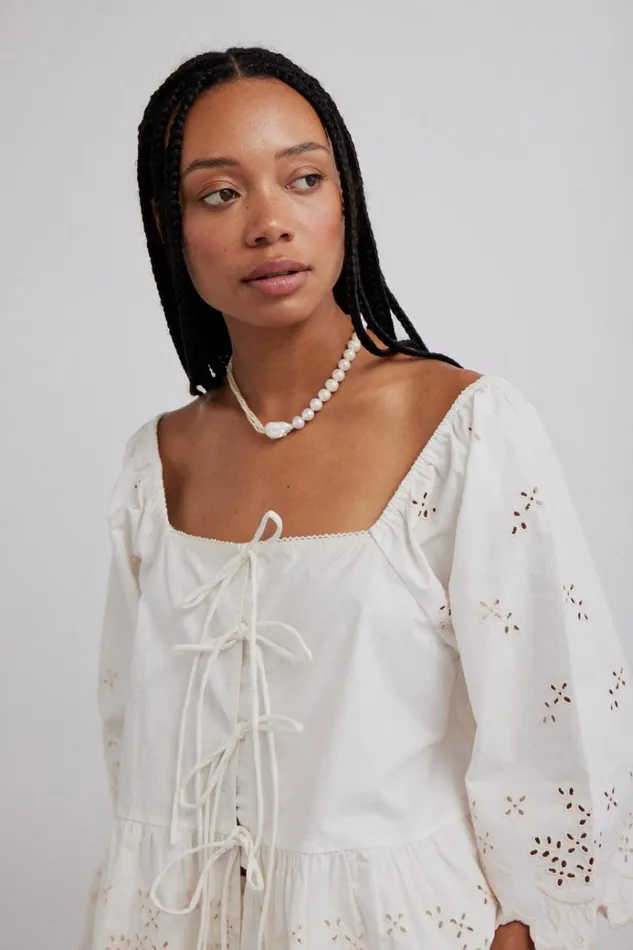 Women Tops Damson Madder Lana Blouse 8211 Broderie