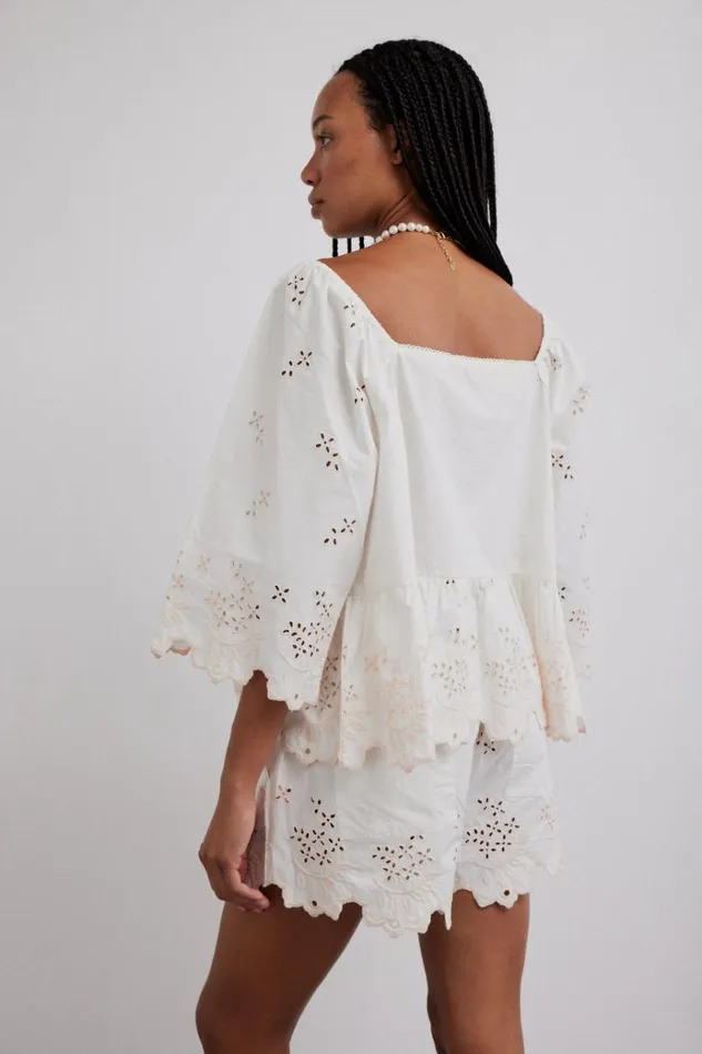 Women Tops Damson Madder Lana Blouse 8211 Broderie