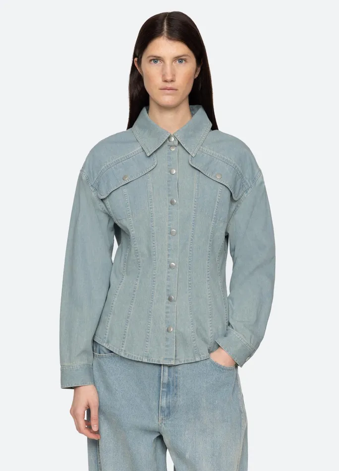 Women Tops Sea New York Alba Top Blue