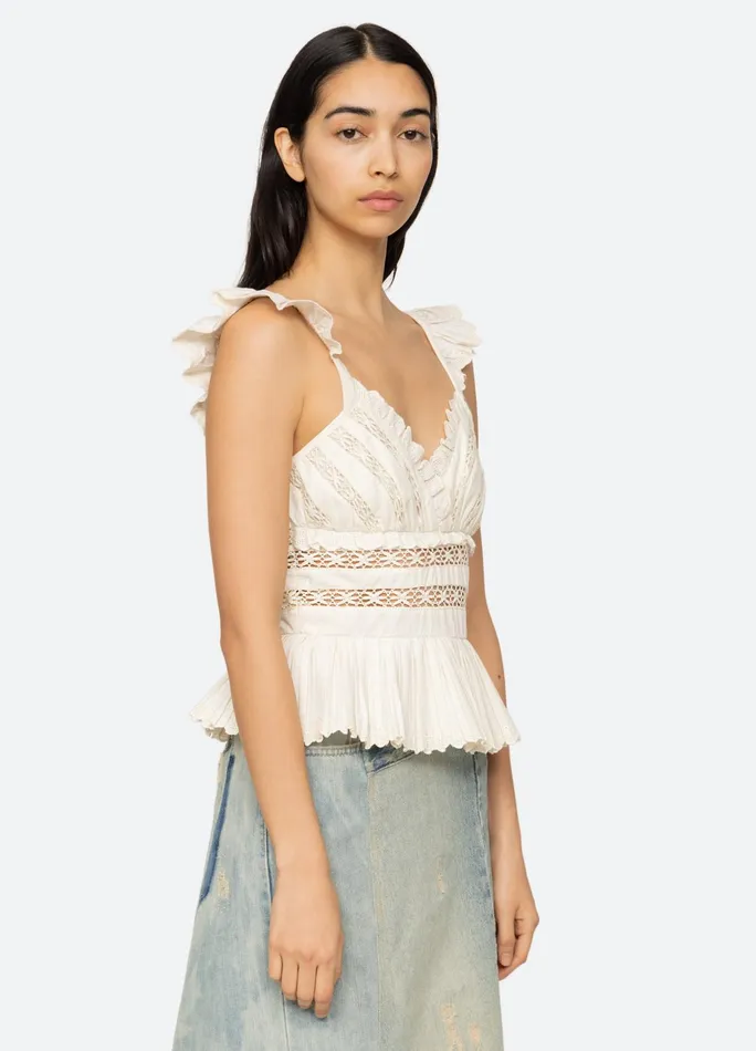 Women Tops Sea New York Antonina Tank Cream
