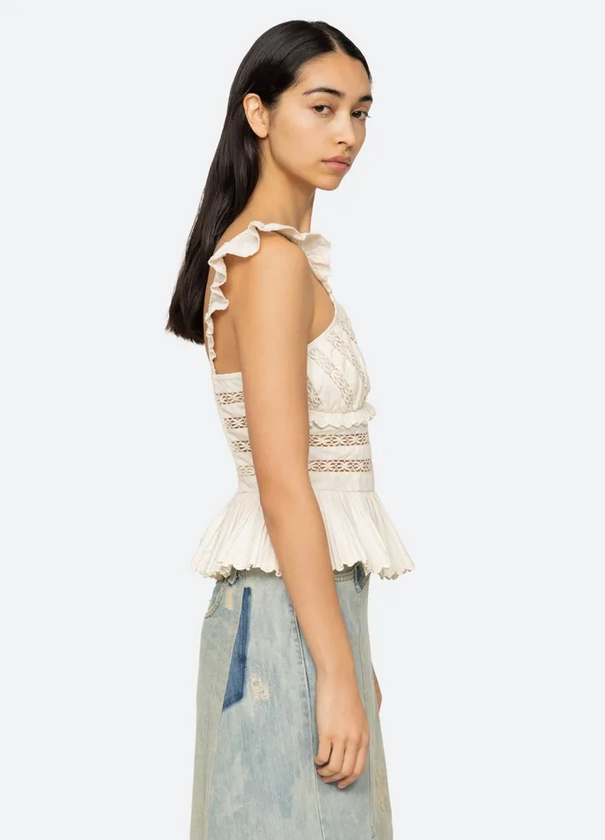 Women Tops Sea New York Antonina Tank Cream
