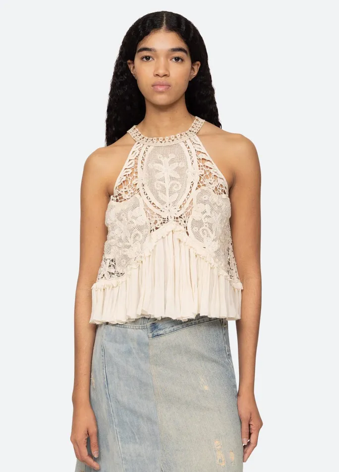 Women Tops Sea New York Bente Tank Cream