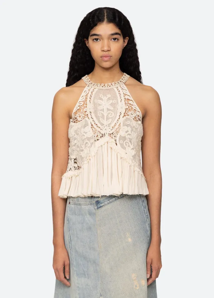 Women Tops Sea New York Bente Tank Cream