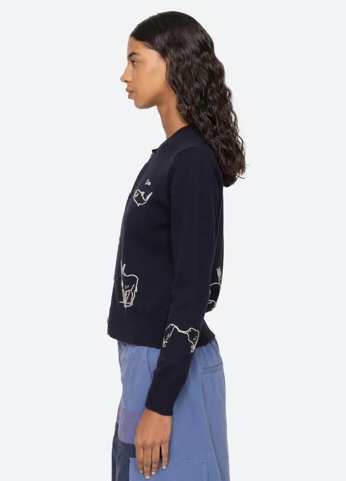 Women Tops Sea New York Demi Cardigan Navy