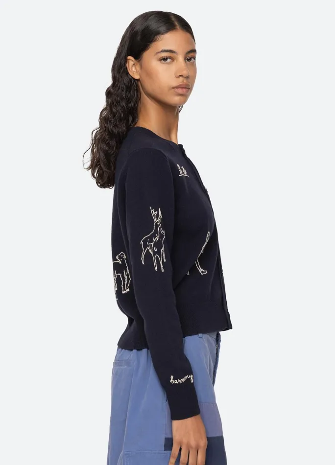 Women Tops Sea New York Demi Cardigan Navy