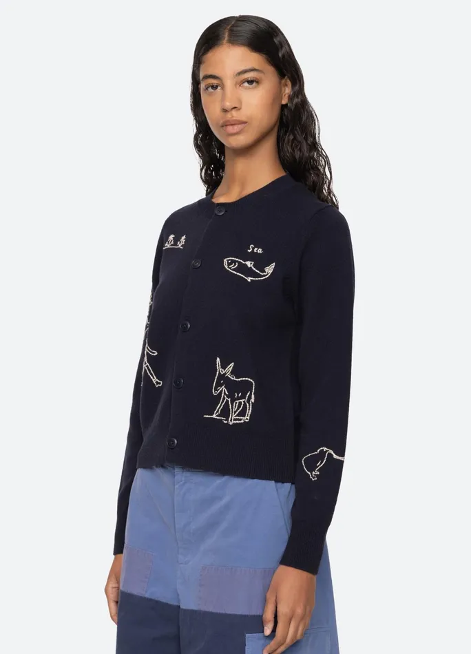 Women Tops Sea New York Demi Cardigan Navy