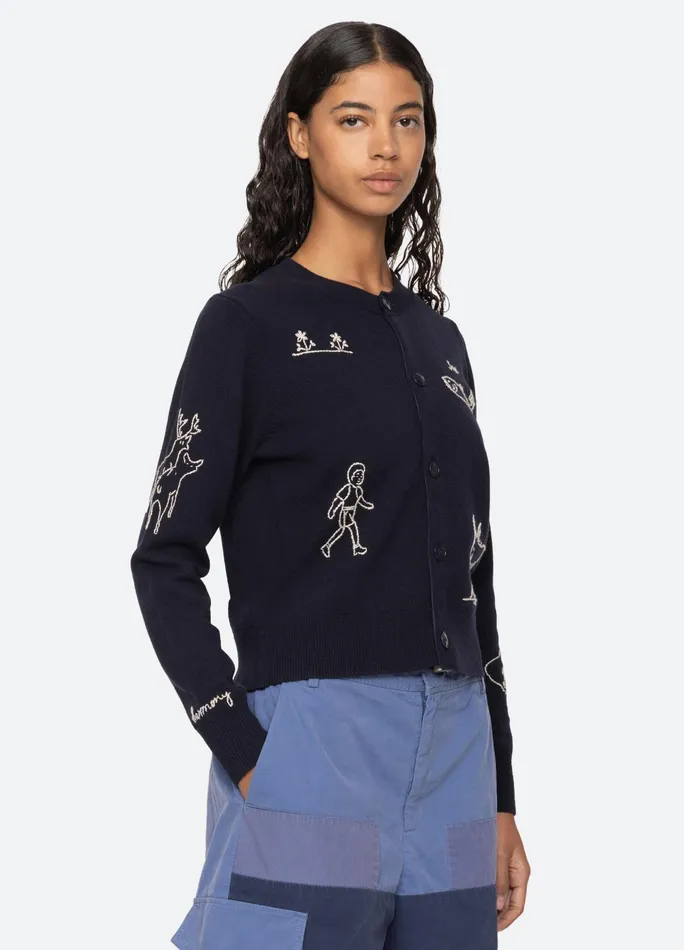 Women Tops Sea New York Demi Cardigan Navy