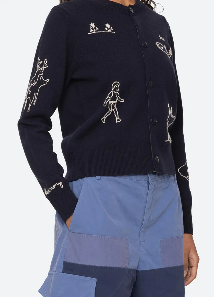 Women Tops Sea New York Demi Cardigan Navy