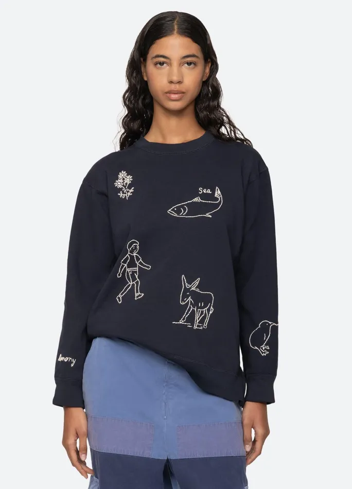 Women Tops Sea New York Demi Sweatshirt Navy