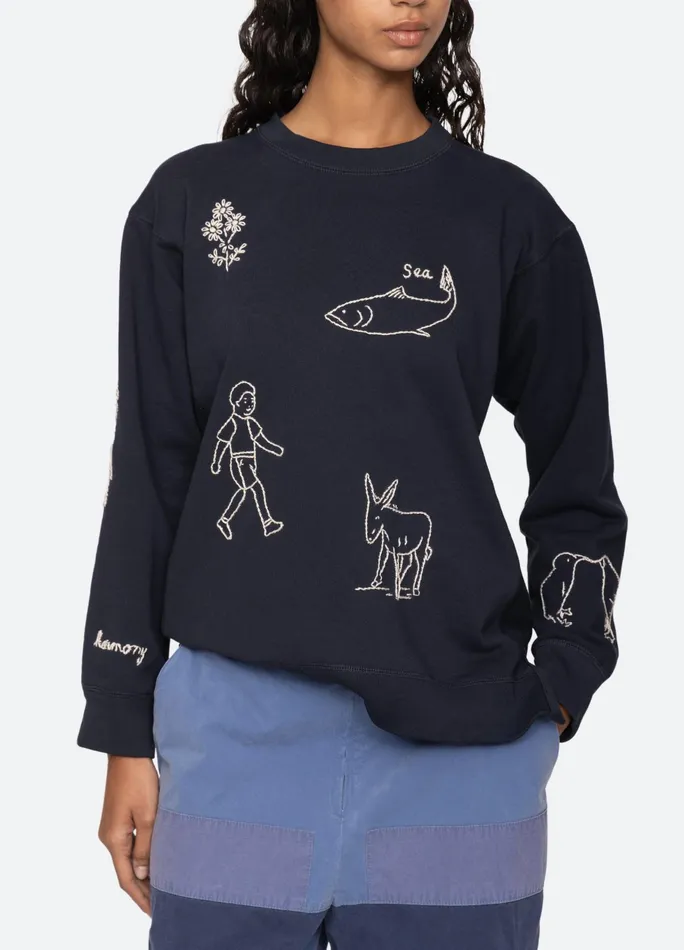 Women Tops Sea New York Demi Sweatshirt Navy