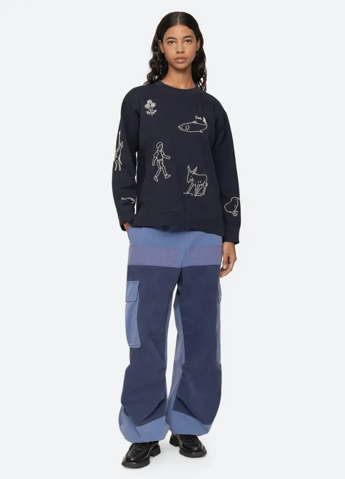 Women Tops Sea New York Demi Sweatshirt Navy